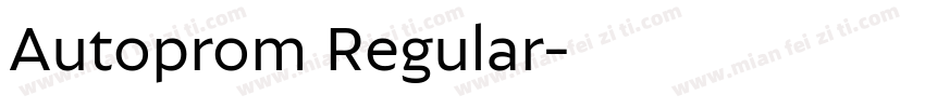 Autoprom Regular字体转换